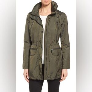 Michael Kors Double Collar Hooded Raincoat NWT